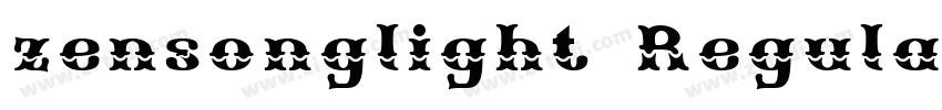zensonglight Regular字体转换
